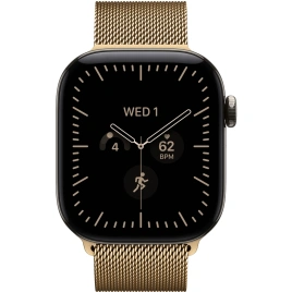 Смарт-часы Apple Watch Series 12 42mm Natural Titanium Case with Radiant Gold Milanese Loop