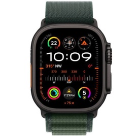 Смарт-часы Apple Watch Ultra 2 (2024) 49mm Black Titanium Case with Dark Green Alpine Loop L