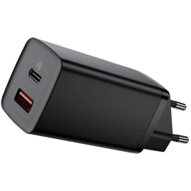 Сетевое зарядное устройство Baseus 65W USB-A/USB-C CCGAN2L-B01 Black