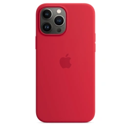 Силиконовый чехол Apple MagSafe для iPhone 13 Pro Max Red