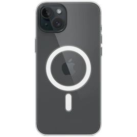 Силиконовый чехол Apple MagSafe для iPhone 15 Plus Clear