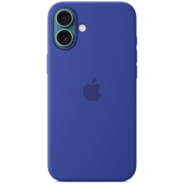Чехол Apple Silicone Case with MagSafe для iPhone 16 Plus Ultramarine