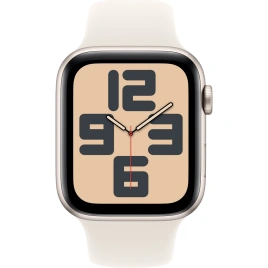 Смарт-часы Apple Watch SE (2024) 40mm Starlight Aluminium Case with Starlight Sport Band M/L (MXEG3)