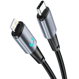 Кабель Deppa Moon USB-C/Lightning, 1,2m,72522 Gray