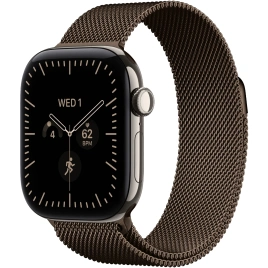 Смарт-часы Apple Watch Series 12 42mm Natural Titanium Case with Dark Bronze Milanese Loop