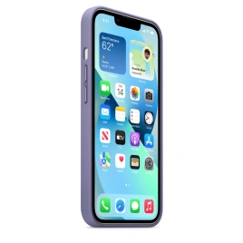 Кожаный чехол Apple MagSafe для iPhone 13 Сиреневая глициния