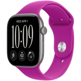 Смарт-часы Apple Watch Series 12 42mm Space Gray Aluminum Case with Magenta Sport Band S/M