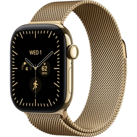 Смарт-часы Apple Watch Series 12 42mm Radiant Gold Titanium Case with Radiant Gold Milanese Loop