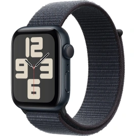Смарт-часы Apple Watch SE (2024) 40mm Midnight Aluminium Case with Ink Sport Loop (MXEA3)