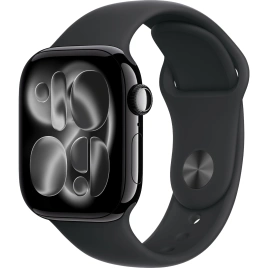 Смарт-часы Apple Watch Series 11 46mm Jet Black Aluminium Case with Black Sport Band S/M