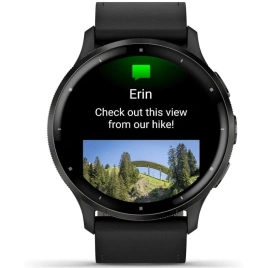 Умные часы Garmin Venu 3 (010-02784-52) 45mm Slate with Leather Band