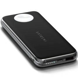 Беспроводное зарядное устройство Satechi Quatro Wireless Power Bank Space Grey