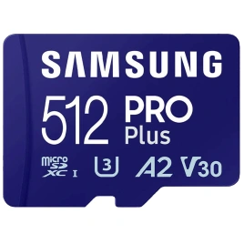 Карта памяти Samsung PRO Plus 512GB MicroSDXC Class 10/UHS-I U3 (MB-MD512SA)