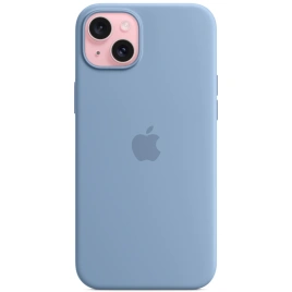 Силиконовый чехол Apple MagSafe для iPhone 15 Winter Blue