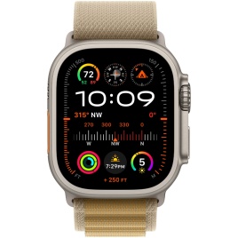 Смарт-часы Apple Watch Ultra 2 (2024) 49mm Natural Titanium Case with Tan Alpine Loop L