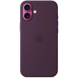 Чехол Apple Silicone Case with MagSafe для iPhone 16 Plum