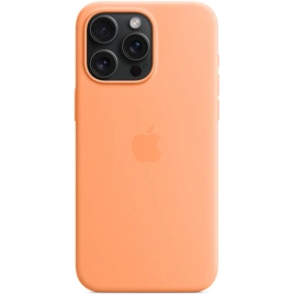 Силиконовый чехол Apple MagSafe для iPhone 15 Pro Orange Sorbet