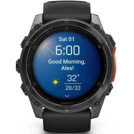 Смарт-часы Garmin Fenix 8 51mm Amoled (010-02905-00) Slate Gray with Black Silicone Band