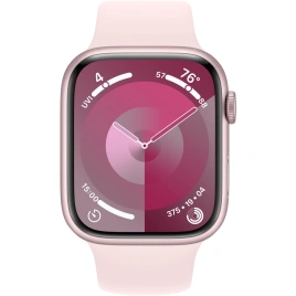 Смарт-часы Apple Watch Series 9 41mm Pink Aluminum Case with Light Pink Sport Band M/L (MR943)