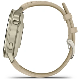Смарт-часы Garmin Venu 4 41mm Lunar Gold with Bone Silicone Band and Light Sand Leather Band (010-03013-03)