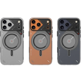 Чехол Aulumu A17 Frosted Case with MagSafe для iPhone 17 Pro Max Translucent Gray