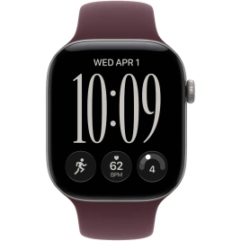 Смарт-часы Apple Watch Series 12 42mm Space Gray Aluminum Case with Burgundy Sport Band S/M