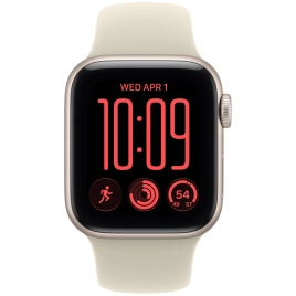 Смарт-часы Apple Watch SE (2026) 44mm Starlight Aluminum Sand Sport Band M/L