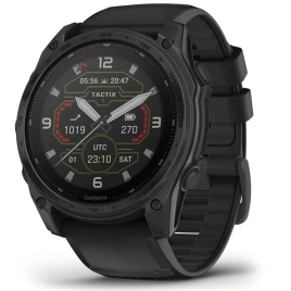 Смарт-часы Garmin Tactix 8 51mm Solar Sapphire Applied Ballistic Solver with Silicone Band (010-03407-01) Black