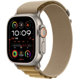 Смарт-часы Apple Watch Ultra 2 (2024) 49mm Natural Titanium Case with Tan Alpine Loop S