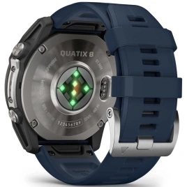 Спортивные часы Garmin Quatix 8 51mm (010-02905-91) Amoled Sapphire Titanium Grey with Blue Band
