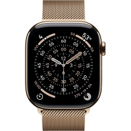 Смарт-часы Apple Watch Series 11 46mm Gold Titanium Case with Gold Milanese Loop S/M