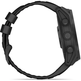 Смарт-часы Garmin Tactix 8 51mm Solar Sapphire Applied Ballistic Solver with Silicone Band (010-03407-01) Black