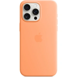 Силиконовый чехол Apple MagSafe для iPhone 15 Pro Orange Sorbet