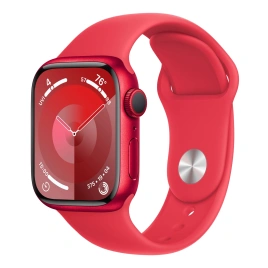 Смарт-часы Apple Watch Series 9 41mm (PRODUCT) RED Aluminum Case with Red Sport Band S/M (MRXG3)