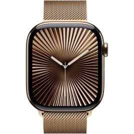 Ремешок Apple Watch 46mm Gold Milanese Loop M/L (MXMR3)