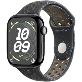 Смарт-часы Apple Watch Series 10 42mm Jet Black Aluminum Case with Midnight Sky Nike Sport Band M/L