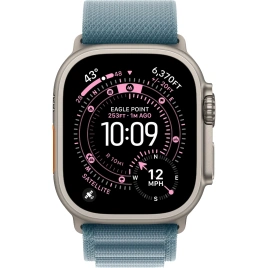 Смарт-часы Apple Watch Ultra 3 (2025) 49mm Natural Titanium Case with Light Blue Alpine Loop M