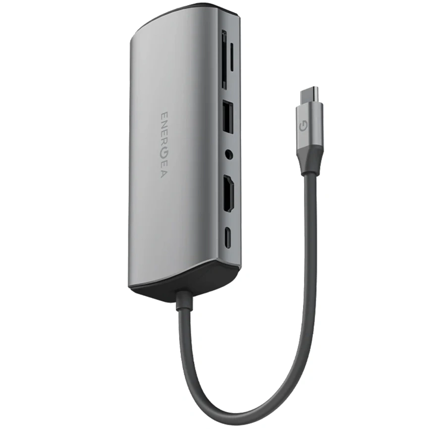 Адаптер EnergEA AluHub Max 100W USB-C(11in1) Space Gray фото 1