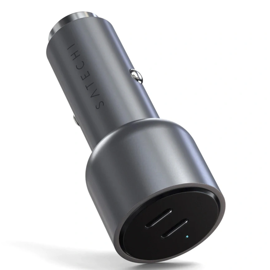 Автомобильное зарядное устройство Satechi 40W Dual USB-C ST-U2C40CCM Space Gray фото 1