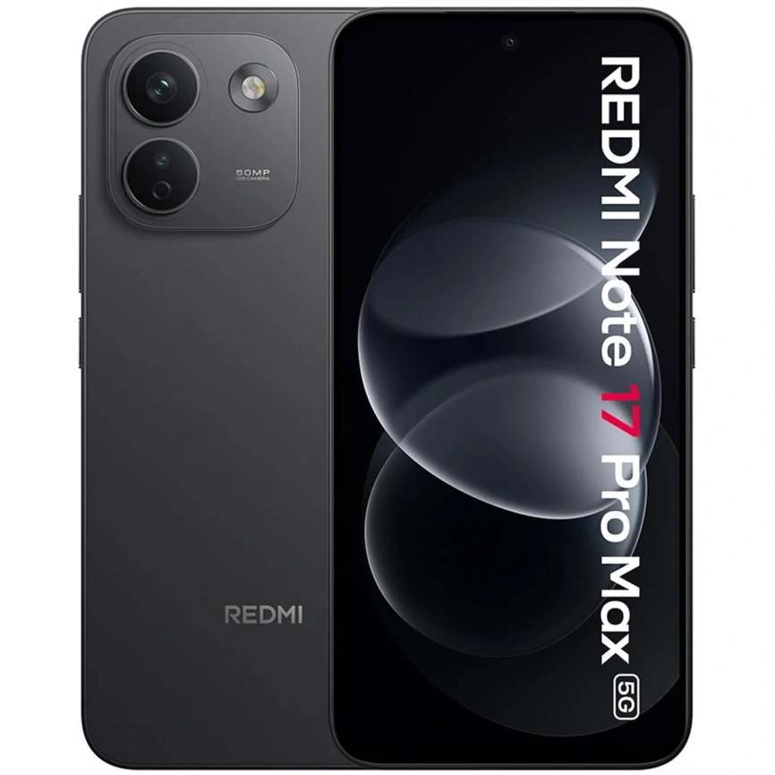 Смартфон Xiaomi Redmi Note 17 Pro Max 5G 12/256Gb Black EAC фото 1