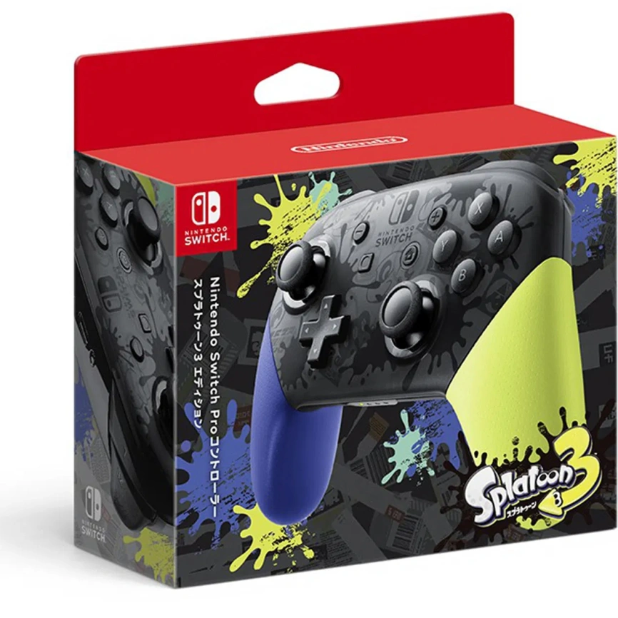 Джойстик беспроводной Nintendo Switch Pro Controller Splatoon 3 Limited Edition фото 4