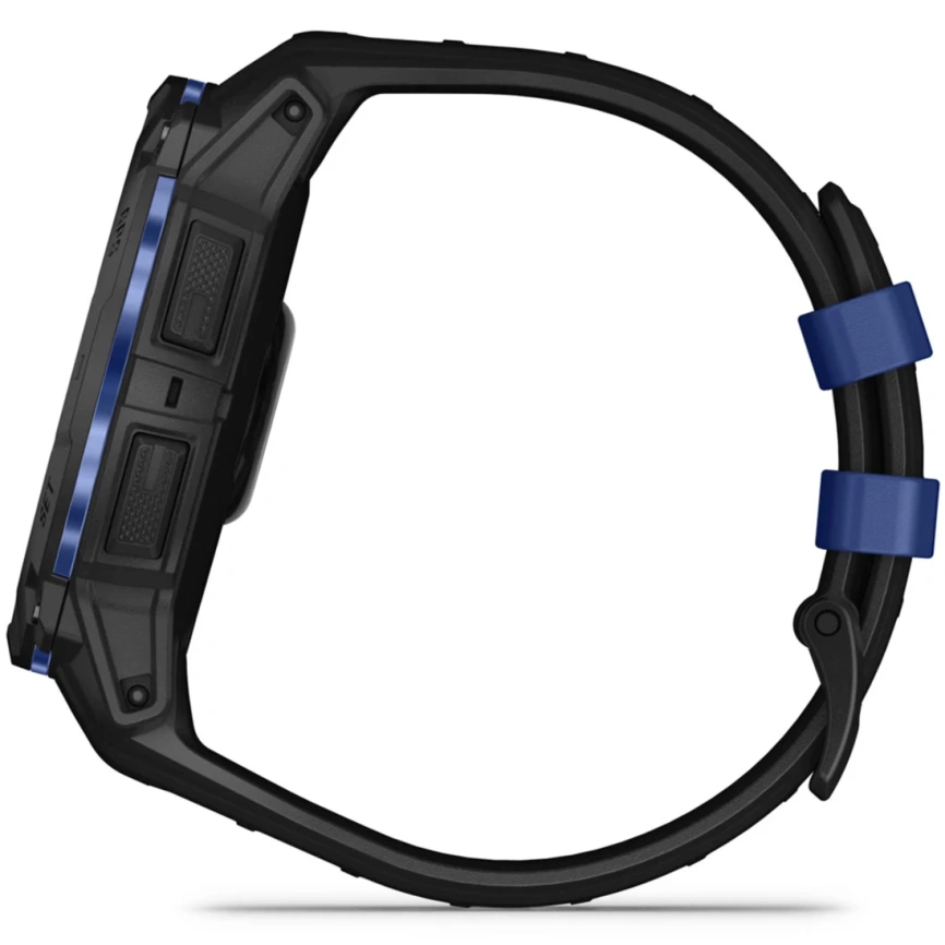 Смарт-часы Garmin Instinct 3 50mm Amoled Black/Bolt Blue Band (010-03020-03) фото 4