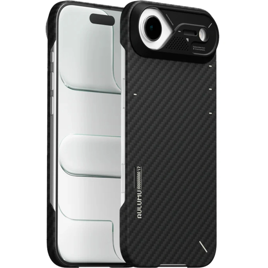 Чехол Aulumu A17 Aramid Fiber Case with MagSafe для iPhone Air Black фото 2