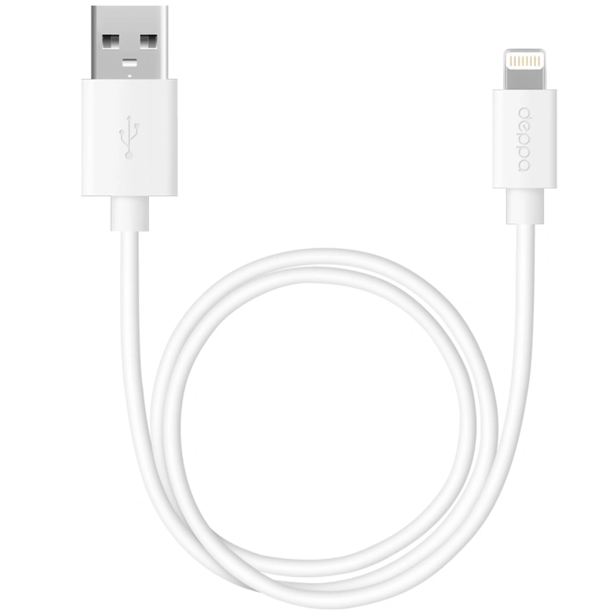 Кабель Deppa USB/Lightning 2m 72223 White фото 1
