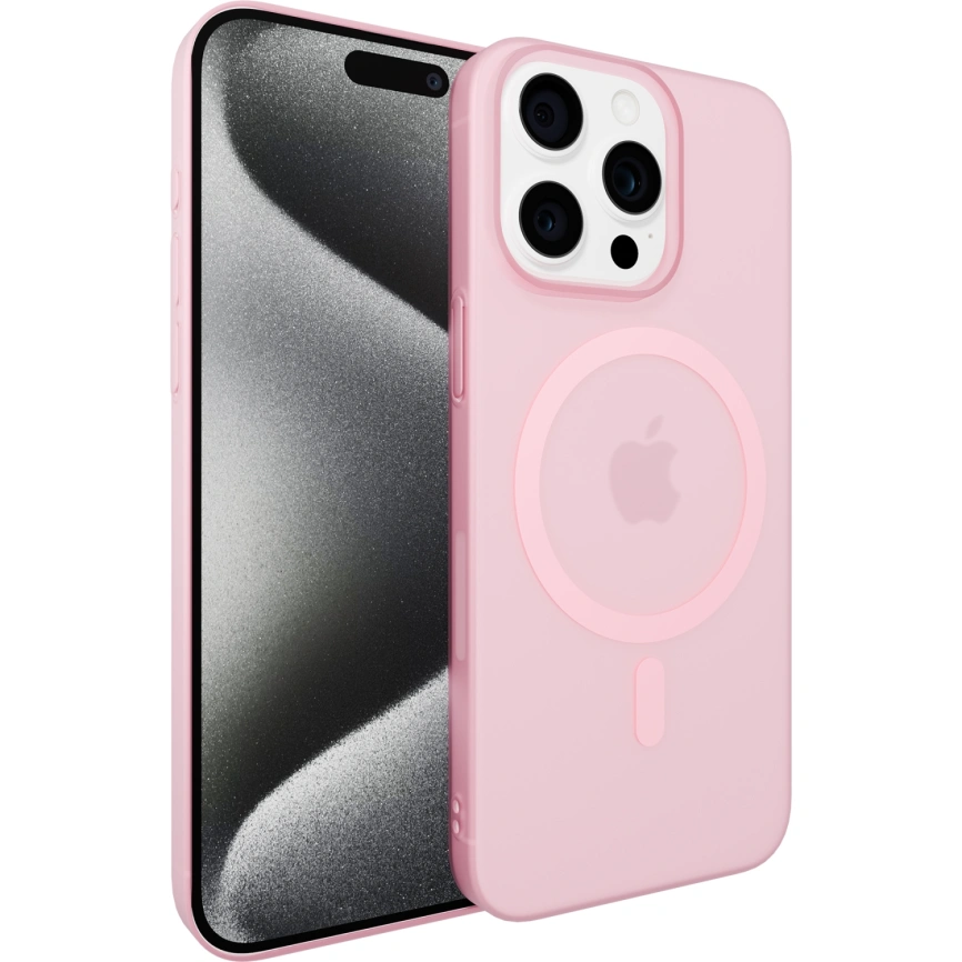 Чехол Gurdini Slim Series with MagSafe для iPhone 16 Pro Max Pink фото 1