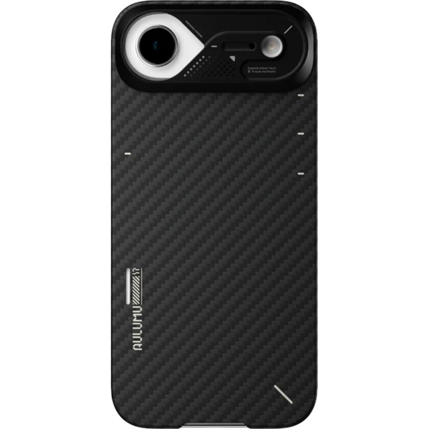 Чехол Aulumu A17 Aramid Fiber Case with MagSafe для iPhone Air Black фото 7