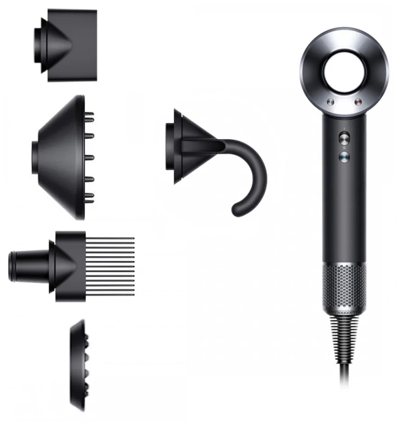Фен Dyson Supersonic HD07 Black/Nickel фото 2