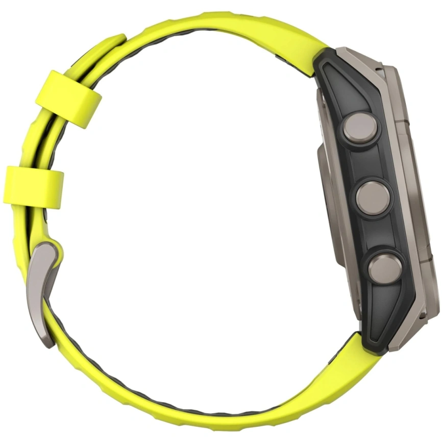 Смарт-часы Garmin Fenix 8 47mm Solar Sapphire (010-02906-21) Carbon Gray DLC Titanium with Yellow/Graphite Silicone Band фото 2
