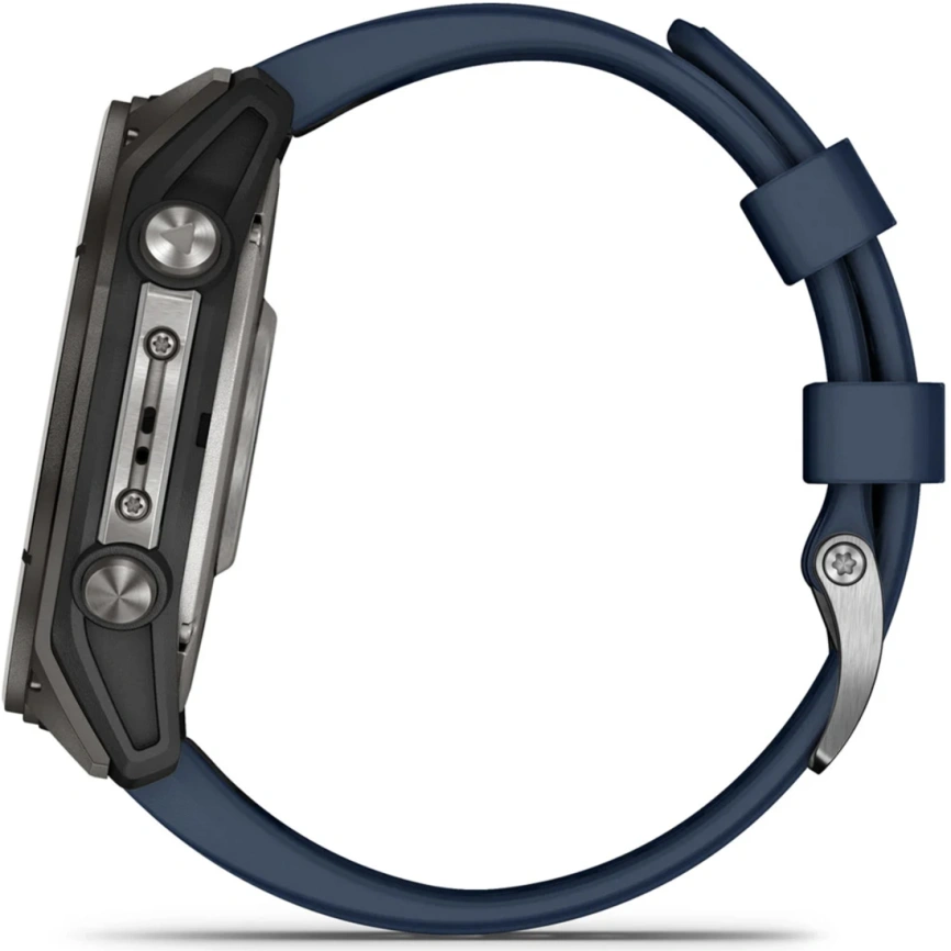 Спортивные часы Garmin Quatix 8 47mm (010-02904-51) Amoled Sapphire Titanium Grey with Blue Band фото 4