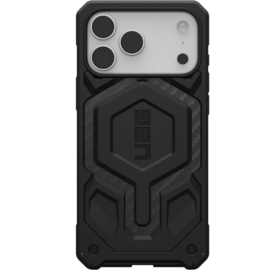 Чехол UAG MagSafe Monarch Pro для iPhone 17 Pro Max Carbon Fiber фото 1